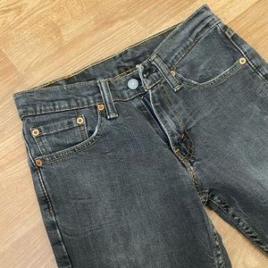Grey Levi 511 slim. Waist 28 and 30 length. Super cute and barely worn!